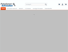Tablet Screenshot of potsdamer-schraubenhandel.com